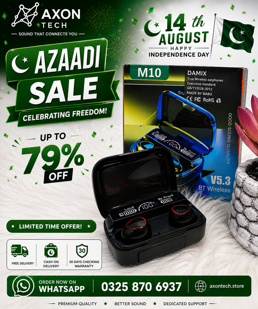 M1O TWS WIRELESS BLUETOOTH EARBUDS WITH POWERBANK  | 7DAYS BATTERY🎁 Use code for discount
